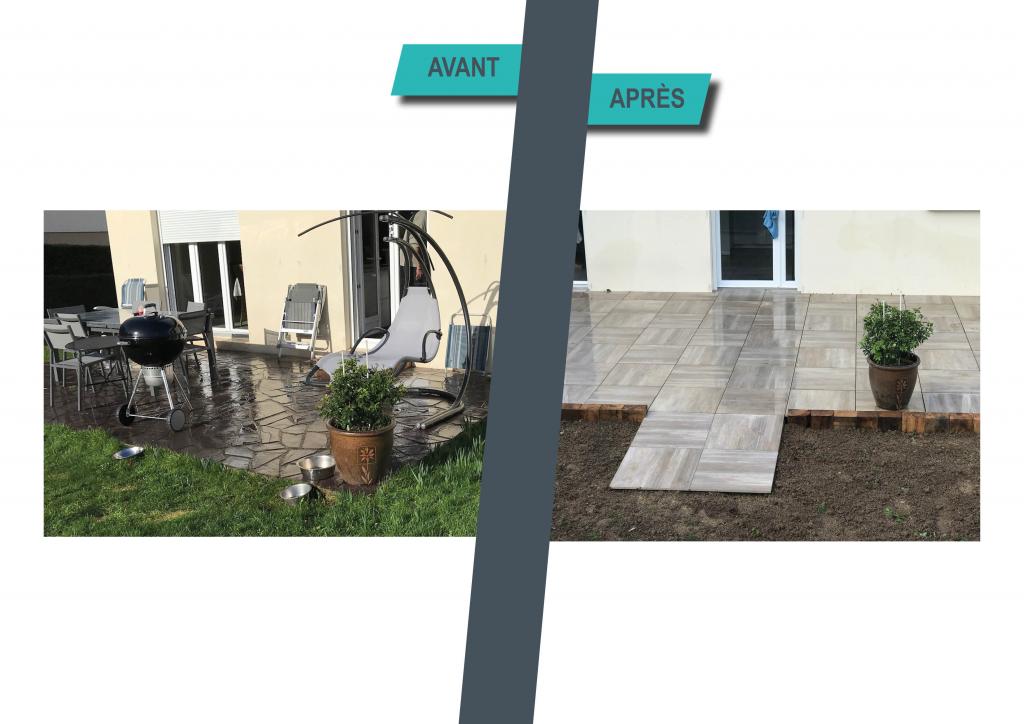 Avant / Après Terrasse